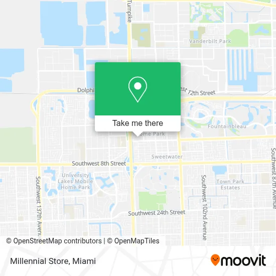 Millennial Store map