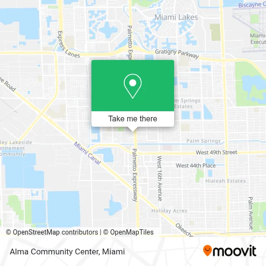 Alma Community Center map