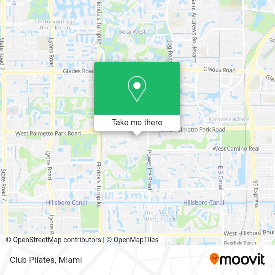 Club Pilates map