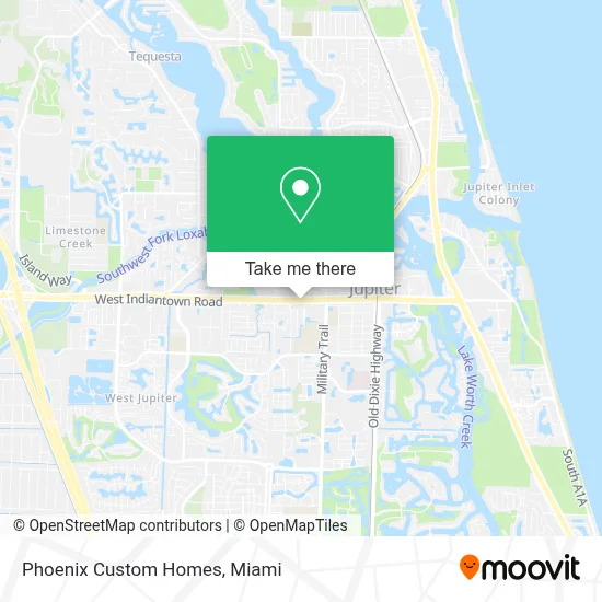 Phoenix Custom Homes map