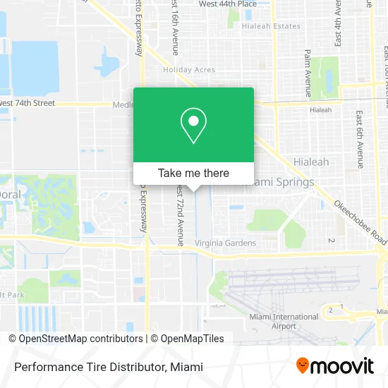 Performance Tire Distributor map