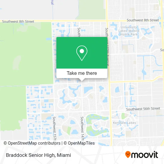 Braddock Senior High map