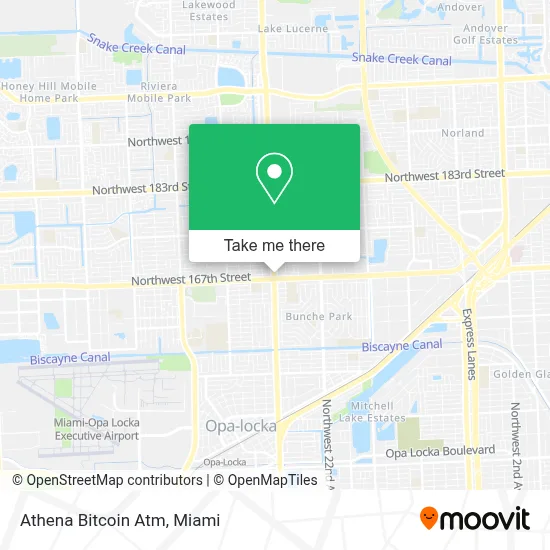 Athena Bitcoin Atm map