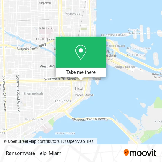 Ransomware Help map