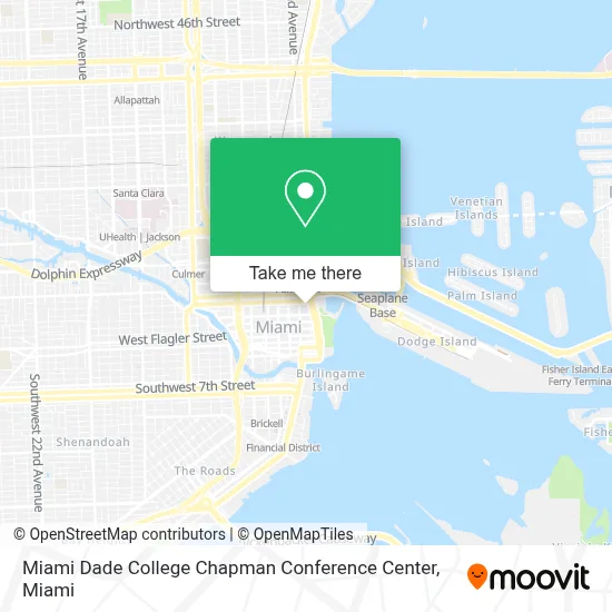 Miami Dade College Chapman Conference Center map
