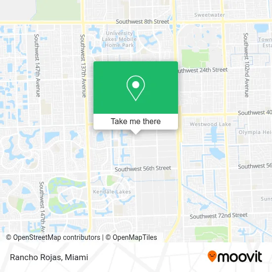 Rancho Rojas map