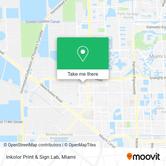 Inkolor Print & Sign Lab map