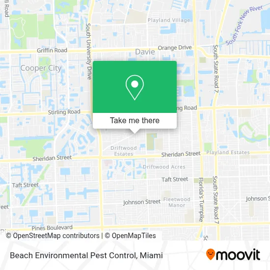 Beach Environmental Pest Control map