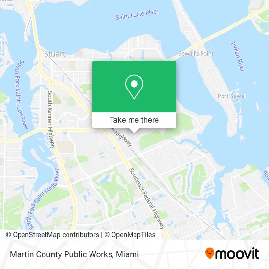 Martin County Public Works map