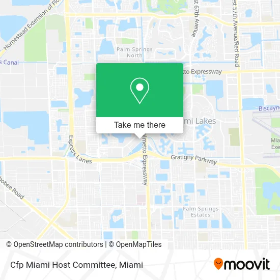 Cfp Miami Host Committee map