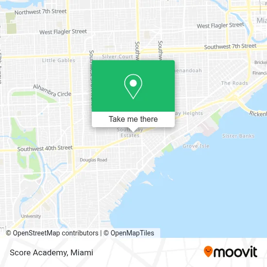 Score Academy map