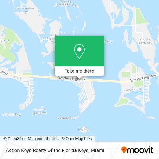 Action Keys Realty Of the Florida Keys map