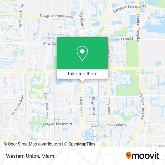 Western Union map