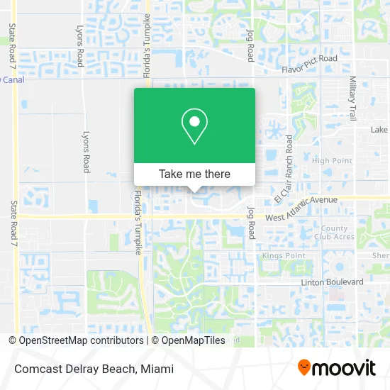 Comcast Delray Beach map