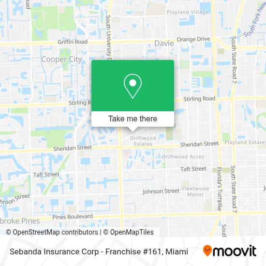 Sebanda Insurance Corp - Franchise #161 map