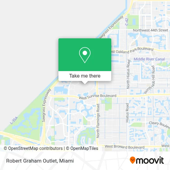 Robert Graham Outlet map