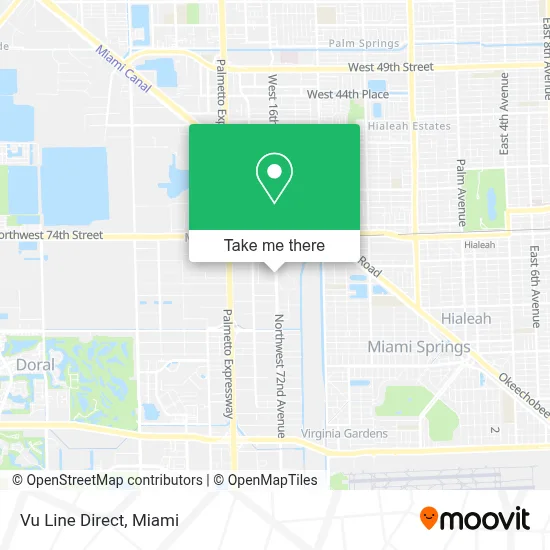 Vu Line Direct map