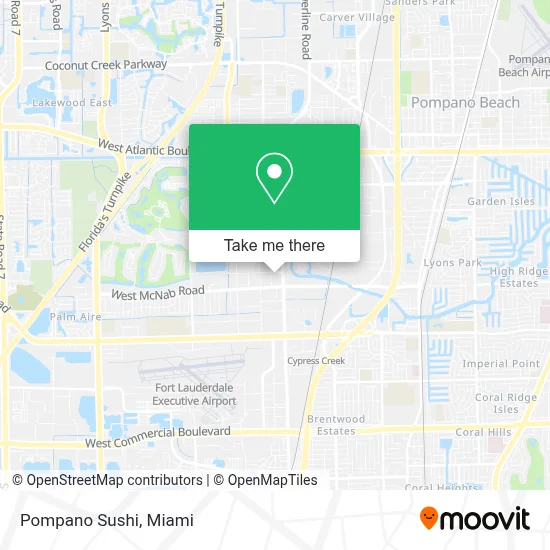 Pompano Sushi map