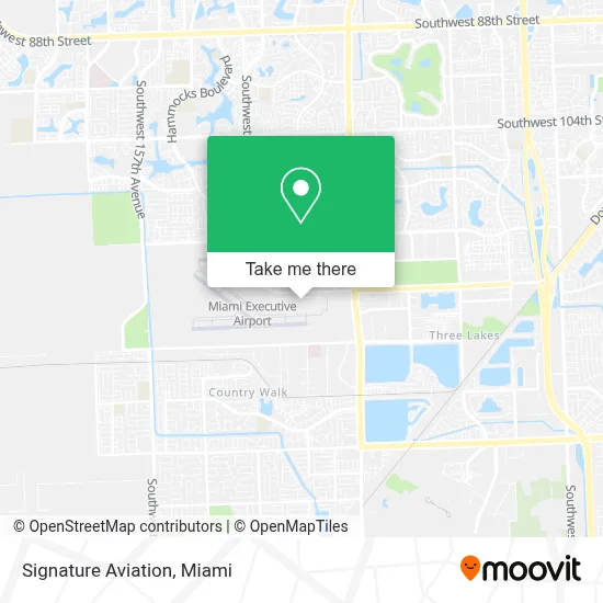 Signature Aviation map
