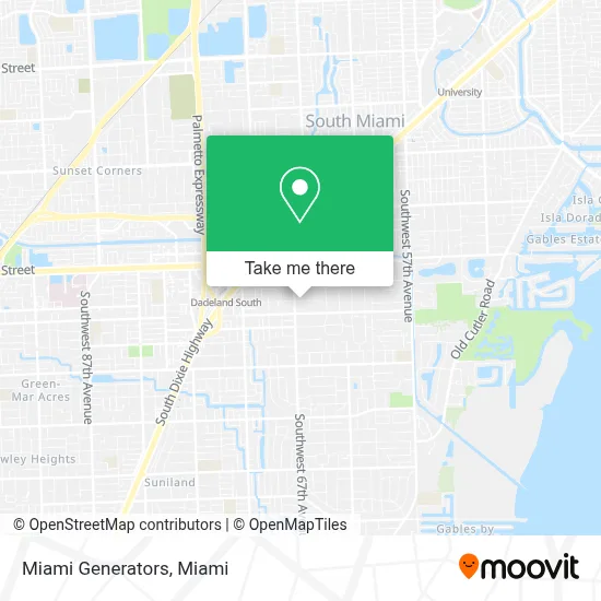 Miami Generators map