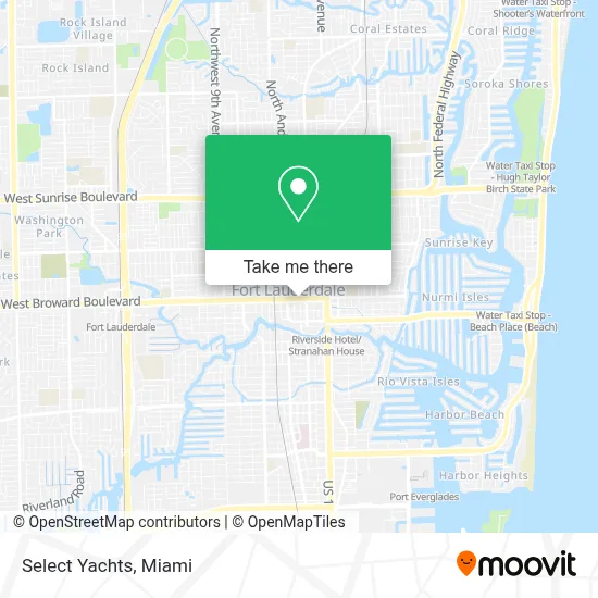 Select Yachts map