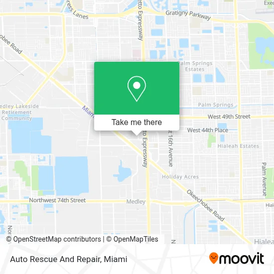 Auto Rescue And Repair map