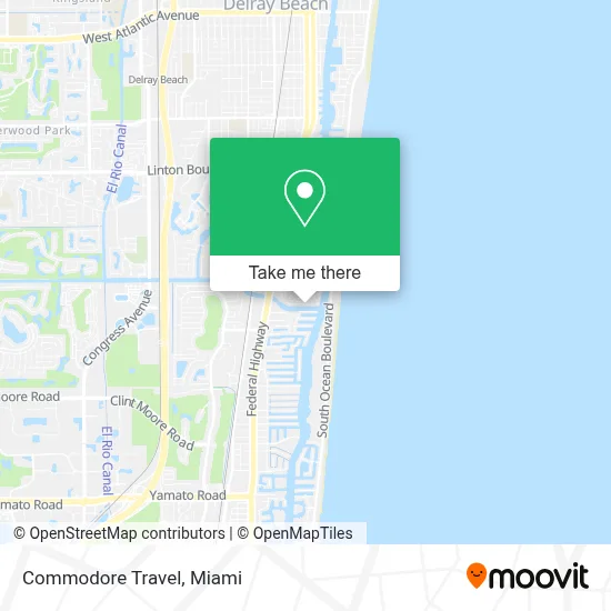 Commodore Travel map