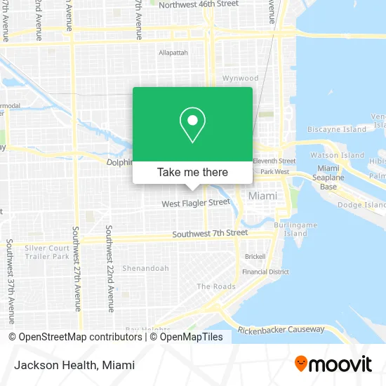 Jackson Health map