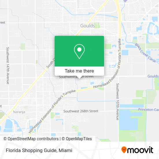 Florida Shopping Guide map