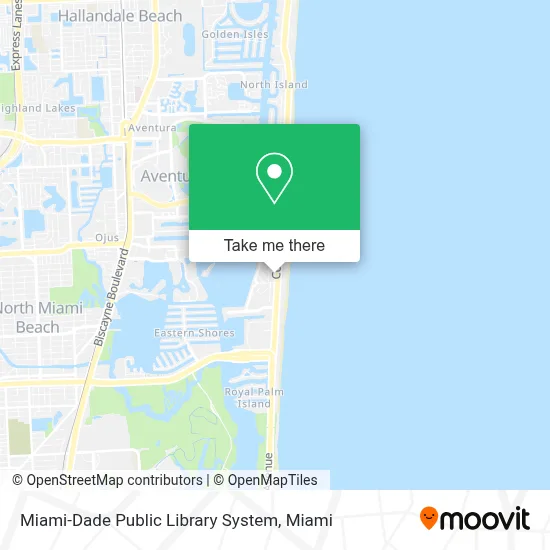 Miami-Dade Public Library System map