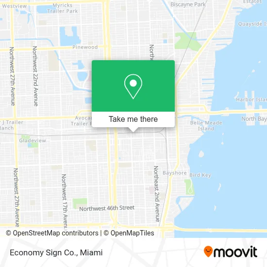 Economy Sign Co. map