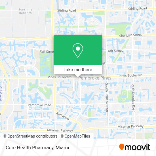 Core Health Pharmacy map