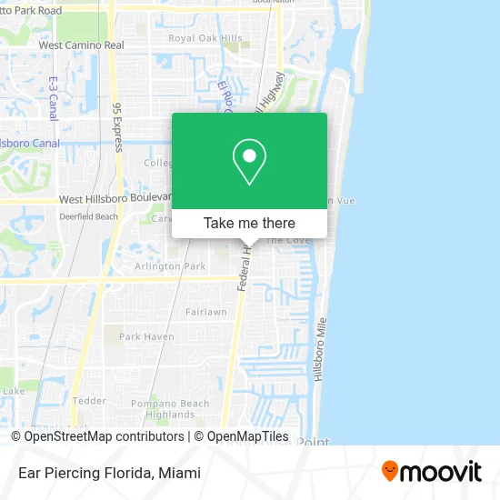 Ear Piercing Florida map