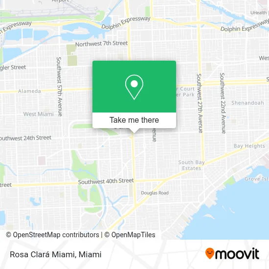 Rosa Clará Miami map