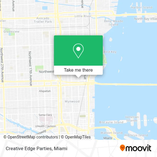 Creative Edge Parties map