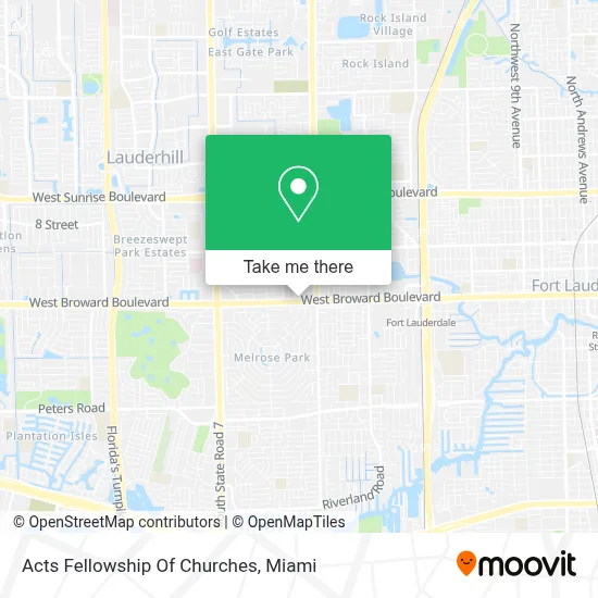 Acts Fellowship Of Churches map