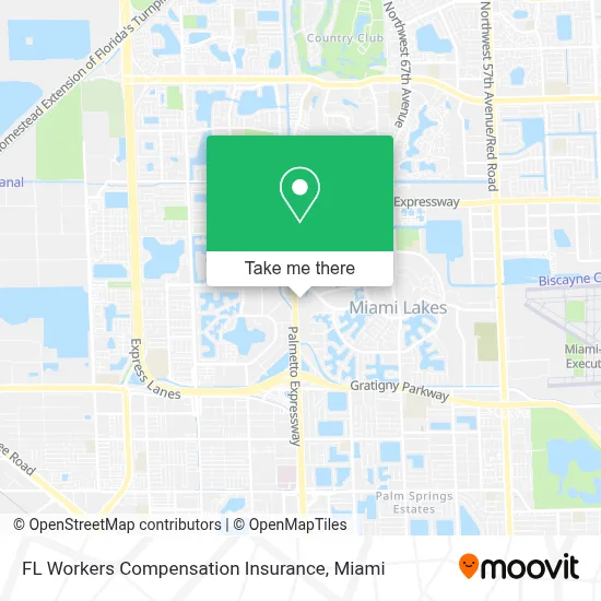 FL Workers Compensation Insurance map