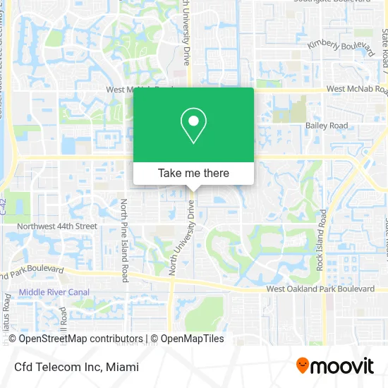 Cfd Telecom Inc map