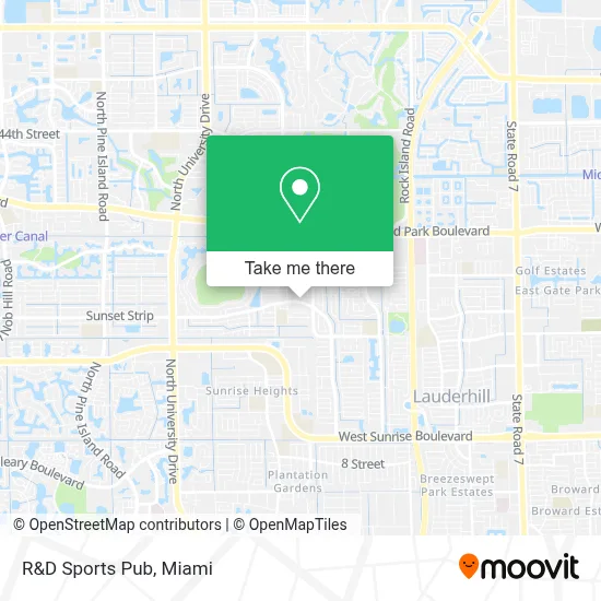 R&D Sports Pub map