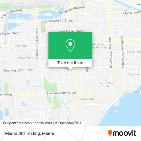Miami Std Testing map