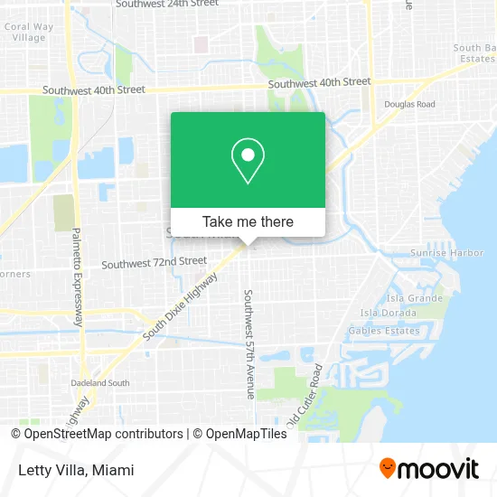 Letty Villa map