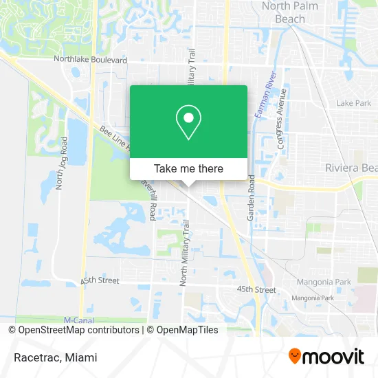 Racetrac map