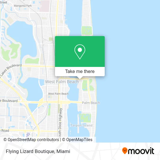 Flying Lizard Boutique map