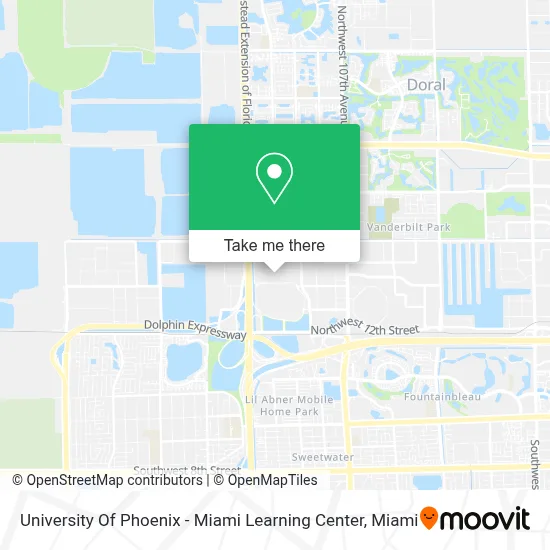 University Of Phoenix - Miami Learning Center map