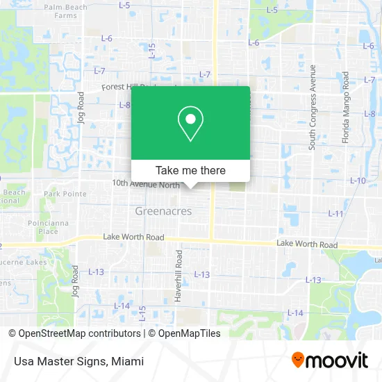 Usa Master Signs map