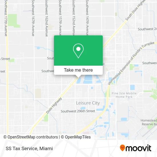 SS Tax Service map