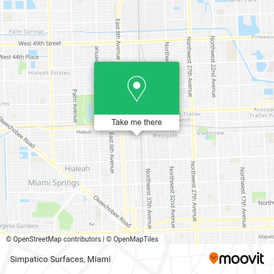 Simpatico Surfaces map