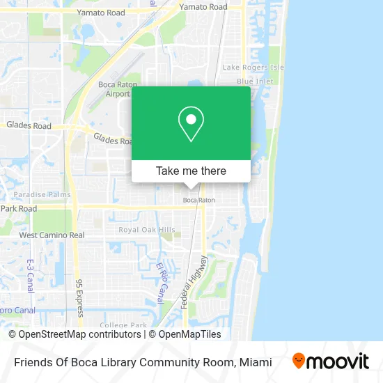 Friends Of Boca Library Community Room map