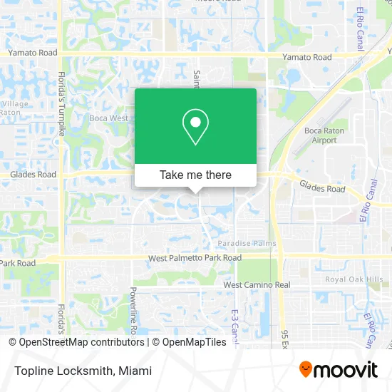 Topline Locksmith map