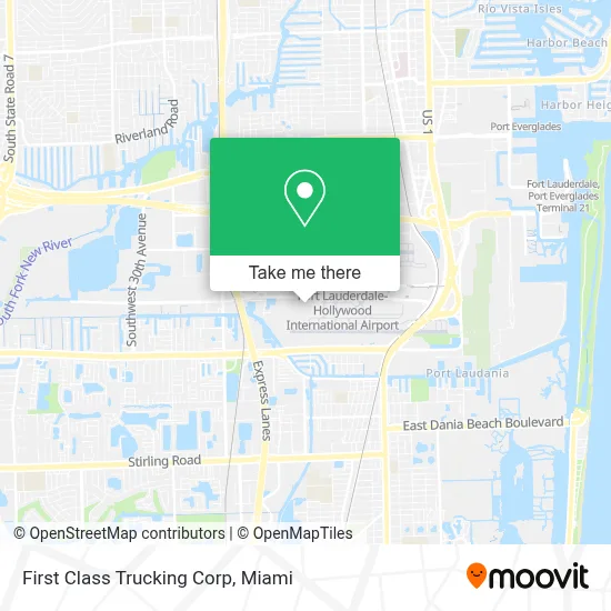 First Class Trucking Corp map